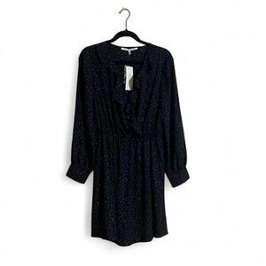 Collective Concepts Dress SzL Work Worship Closet Staple Dark Romantic Dot Print